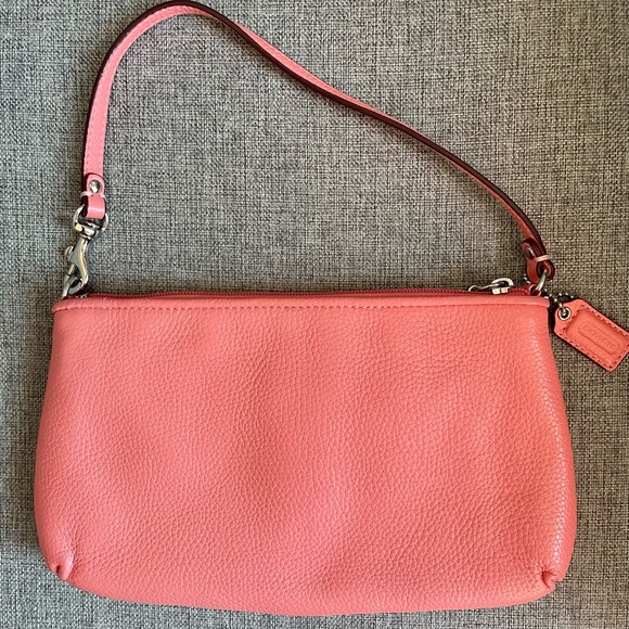 Coral Coach Wristlet - Picture 2 of 5